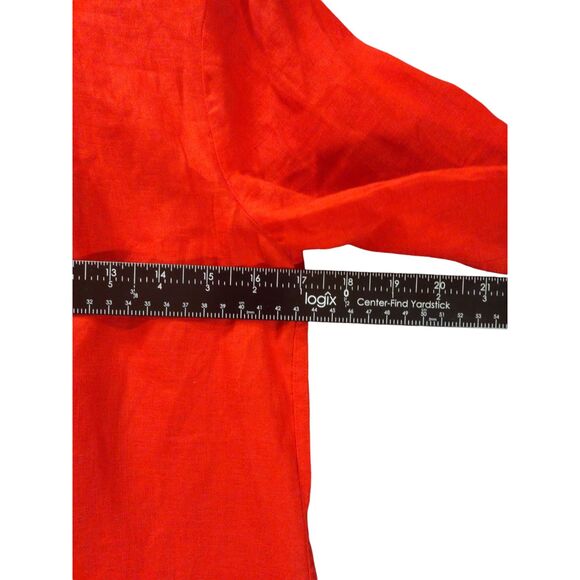 J. Crew Long-Sleeve Shirt Womens 2P Red Grandmacore Artsy - Picture 6 of 8